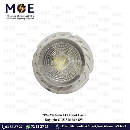 Madison LED Spot Lamp Daylight GU5.3 MR16 8W