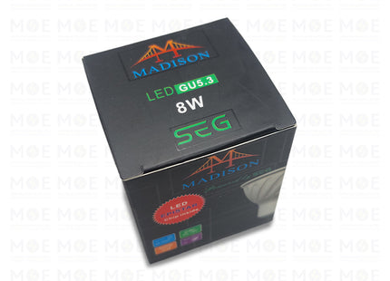 Madison LED Spot Lamp WarmWhite GU5.3 MR16 8W | لمبة سبوت ليد ورم وايت