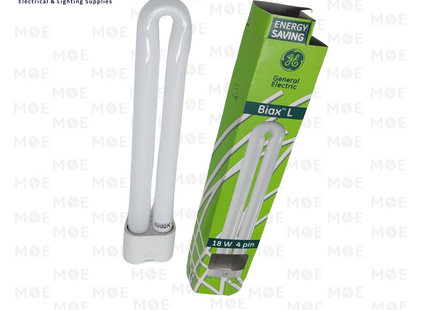 General Electric Biax L Economic CFL Pin Lamp CoolWhite 840 4Pin 2G 11 18W | F18BX/840 | لمبة شك توفير كول وايت