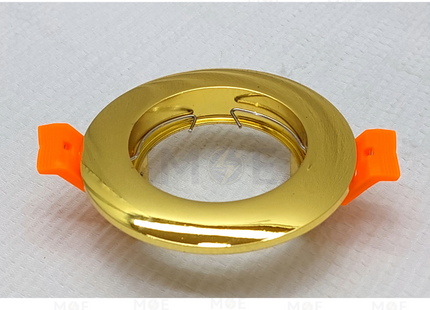 CuperLight Downlight / Spotlight Frame MR16 Shining Gold Recessed Fix Circular 6cm | سبوت فارغ مدور مخفي ذهبي لميع ثابت