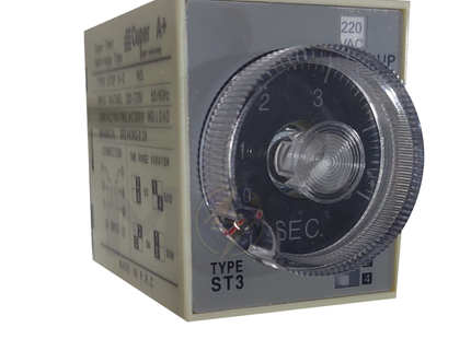 CuperA+Timer Relay 8Pin 220V AC 5s-30min | ST3PA-C 220VAC 5s-30min | ريليه تايمر دولاب