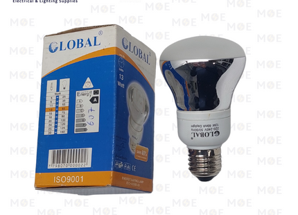 Global Economic CFL Lamp Reflector Frosted 0909 R63 DayLight E27 13W | 909 | لمبة توفير برم مراية مغشى دايلايت
