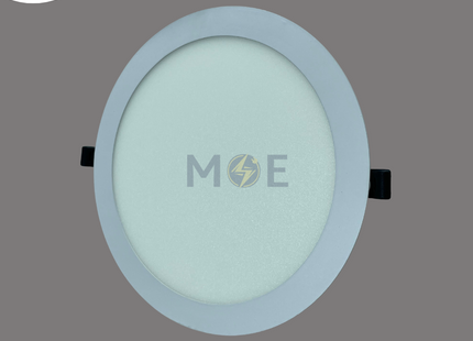 MAL LED Downlight/ Panel Light White Ceiling Flush Mounted Circular Warmwhite 3000K 22cm 25W | سبوت ليد مدور مخفي ابيض ورم وايت