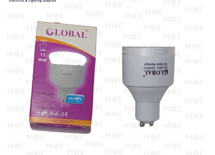 Global Economic CFL Spot Lamp WarmWhite GU10 MR16 11W | لمبة سبوت توفير ورم وايت