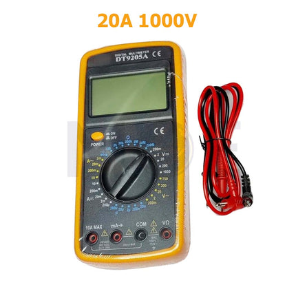 Digital Multimeter AC/DC  Volt&Amp, Resistance, Diode & Continuity 20A 1000V | DT9205A