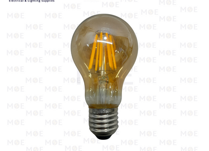 Cuperlight LED Lamp Amber Filament Bulb WarmWhite E27 8W | A60 | لمبة ليد برم فيلامنت بول عسلي ورم وايت