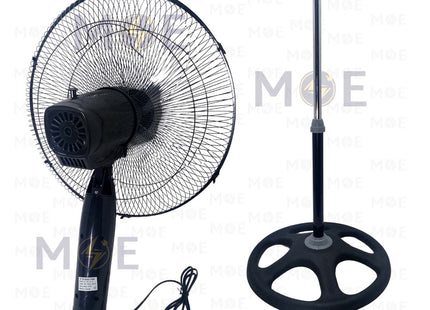 CROWN Stand Fan Black 60W 5 Blades 18inch | CFS-555