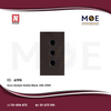 Nour European Socket Outlet Black 10A 250V | 306