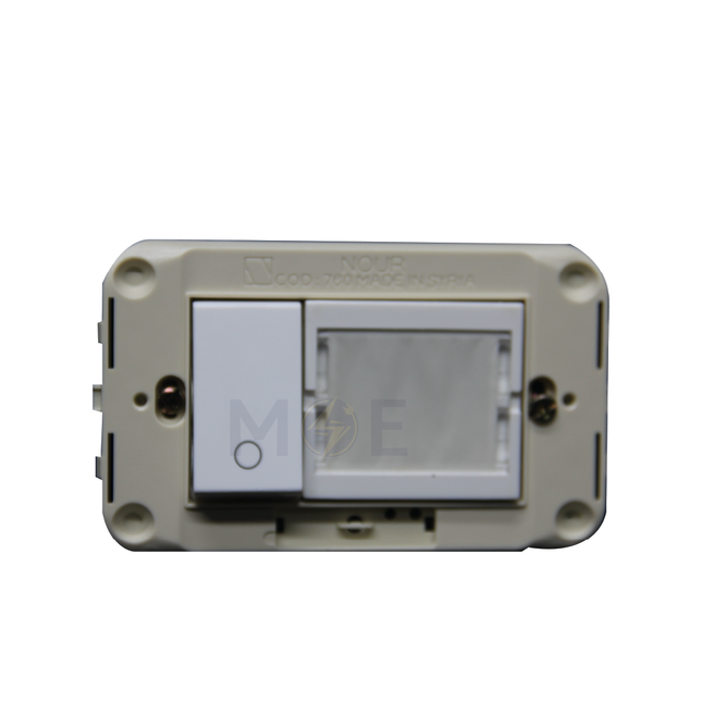 Nour Negropal Shuttered German Socket Outlet Black 16A 250V | 390-BL | بريز شوكو اسود