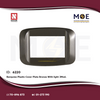 Nour Banquise Plastic Cover Plate Bronze With light 3module | 201Br