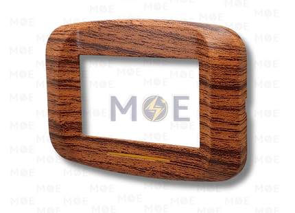Nour Banquise Plastic Cover Plate Nutty With light 3module | 201NUL | بلاك بانكيز بضوء جوزي فاتح