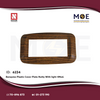 Nour Banquise Plastic Cover Plate Nutty With light 4module | 2014Nul