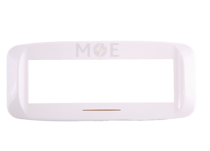 Nour Banquise Plastic Cover Plate White With light 6module | 2016W | بلاك بانكيز بضو ابيض دايلايت