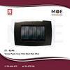 Nour Verona Plastic Cover Plate Black Matt 3module | 400B