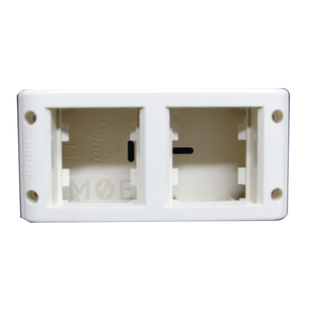 Nour Surface Mounting Box 2x2 4module | 45/4 | بوات ظاهر