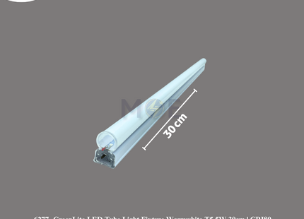 GreenLite LED Tube Light Fixture Warmwhite T5 5W 30cm | CRI80 | شاسي ليد ورم وايت