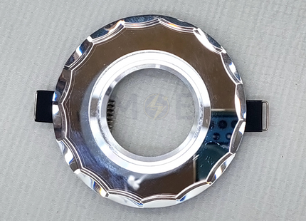 CuperLight DownLight / Spotlight Frame MR16 With White Mirror Glass Recessed Fix Circular Spot CP12 6cm | CP12 | سبوت فارغ مدور مخفي مع زجاجة مراية ابيض ثابت