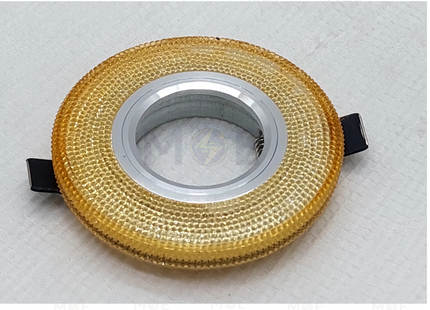 CuperLight Downlight / Spotlight Frame MR16 Crystal Pink Recessed Fix Circular 6cm | سبوت فارغ مدور مخفي كريستال زهري ثابت