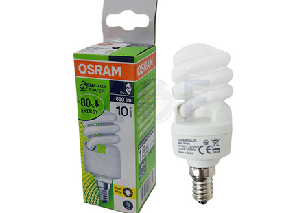 OSRAM Economic CFL Lamp Spiral WarmWhite E14 12W