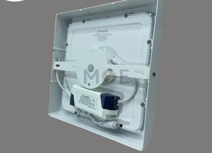 Greenlite LED Downlight/ Panel Light Ceiling Surface Mounted Square White Daylight 6500K 22cm 2200Lm 22W | GR-CPS-22W | سبوت ليد مربع ظاهر ابيض دايلايت