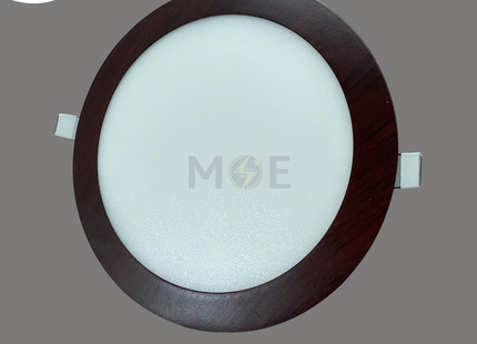 Cuperlight LED Downlight/ Panel Light Wooden Ceiling Flush Mounted Circular Warmwhite 3000K 2200Lm 20.5cm 22W | KG-812 | سبوت ليد مدور مخفي خشبي ورم وايت