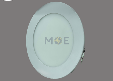 Uight LED Downlight/ Panel Light White Ceiling Flush Mounted Circular WarmWhite 3000K 12.5cm 9W | سبوت ليد مدور مخفي ابيض ورم وايت