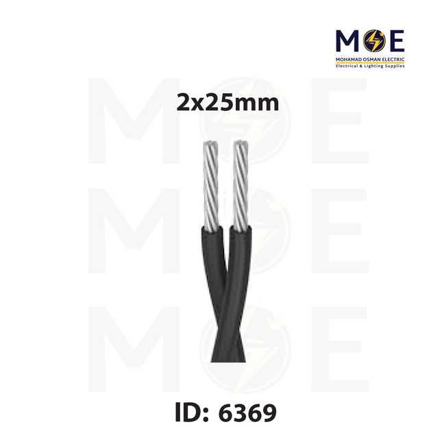 Med Cables KMC ABC Aluminum Cable ( Torsadé ) | EAXT 2x25mm