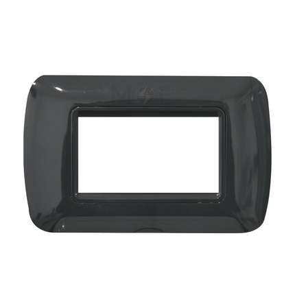 Master Plastic Cover Plate Black 3module | 20-3