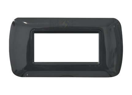 Master Plastic Cover Plate Black 4module | 20-4 | بلاك بلاستيك اسود