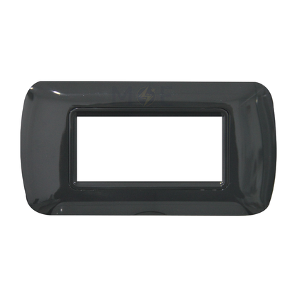 Master Plastic Cover Plate Black 4module | 20-4