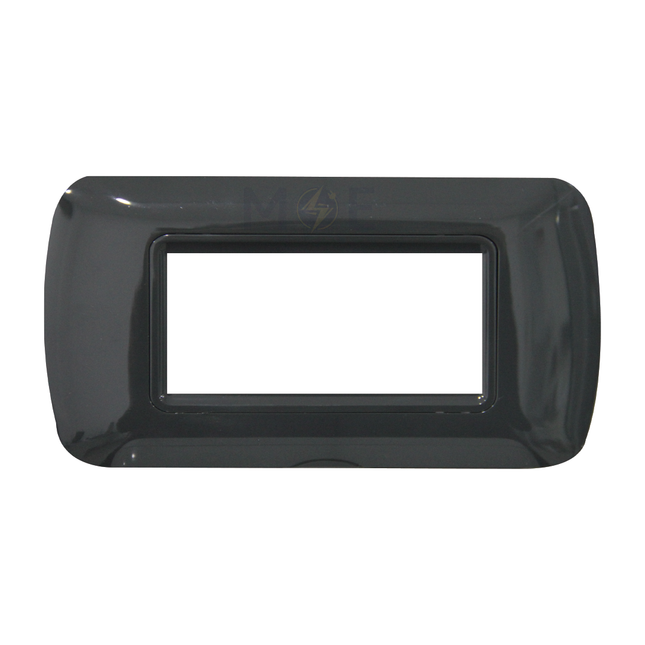 Master Plastic Cover Plate Black 4module | 20-4