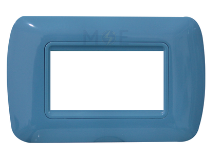 Master Plastic Cover Plate Blue 3module | 18-3 | بلاك بلاستيك ازرق