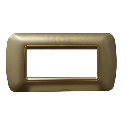 Master Plastic Cover Plate Bronze 4module | 24-4