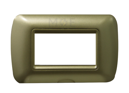 Master Plastic Cover Plate Gold Matt 3module | 40-3 | بلاك بلاستيك ذهبي مات