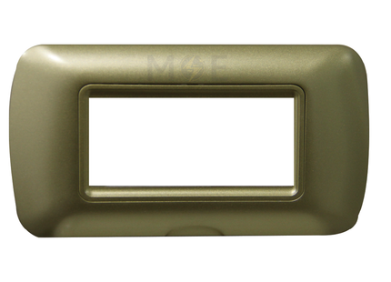 Master Plastic Cover Plate Gold Matt 4module | 40-4 | بلاك بلاستيك ذهبي مات