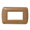 Master Plastic Cover Plate Wooden Oak 3module | 46-3