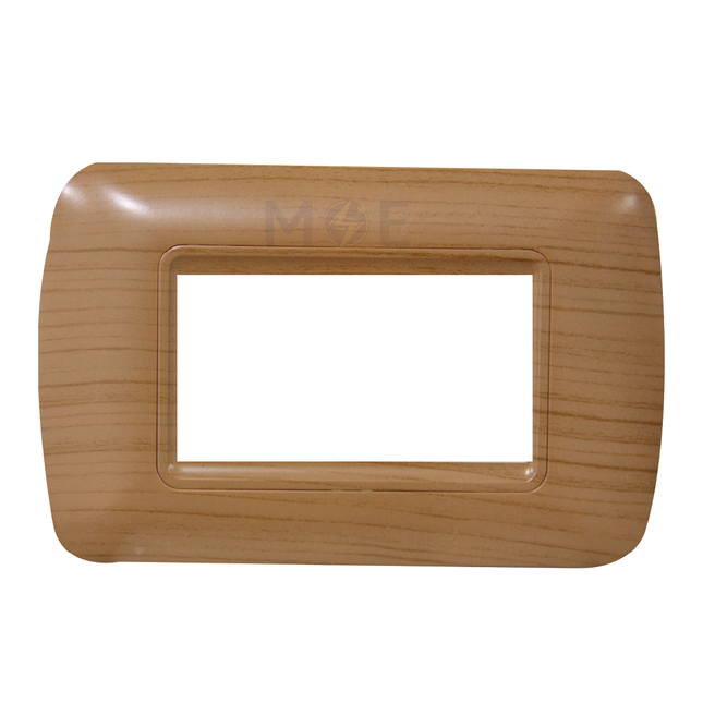 Master Plastic Cover Plate Wooden Oak 3module | 46-3