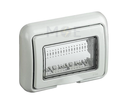 Master IP55 Waterproof Cover Plate White 3module | 6052-E06 | غطاء مطري