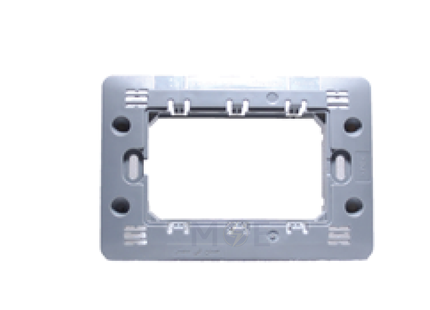Master Mounting Frame White 3module | 6044 | شاسي مثلثة ابيض