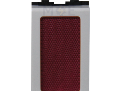 Master White Prismatic Indicator Unit Red 250V 1Module | 6026-RD | لمبة اشارة احمر