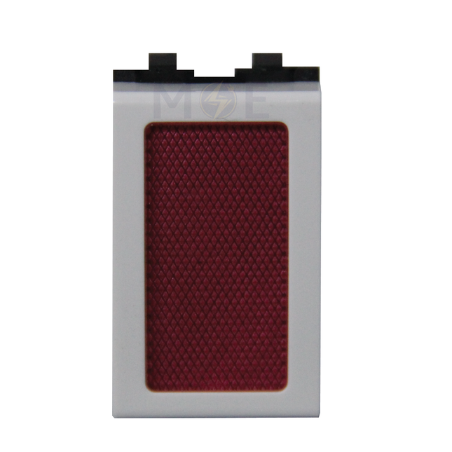 Master White Prismatic Indicator Unit Red 250V 1Module | 6026-RD | لمبة اشارة احمر