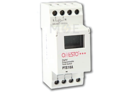 Onesto Weekly Digital Time Switch Din 1min-1week 240V | TIMERDIN RD-TPD1B WEEKLY PTS16A | تايمر اسبوعي على سكة