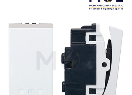 SAS Eco 1way Switch White 1P 10AX 250V | Eco-50-501 | مفتاح مفرد ابيض