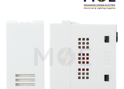 SAS Eco Buzzer White 250V 1module | Eco-50-616 | جرس رنان ابيض