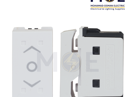 SAS Eco Curtain Switch 1P 10AX 250V | Eco-50-528 | مفتاح ستور ابيض