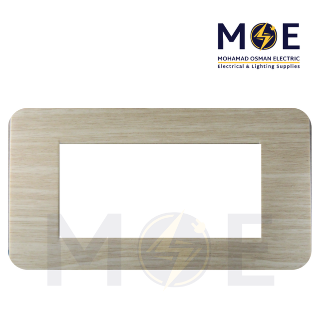 SAS Eco Hams Plastic Cover Plate Aro Ivory 4module | Eco-4 101-416