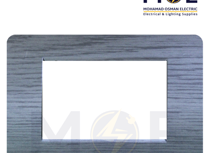 SAS Eco Hams Plastic Cover Plate Aro Stainless 3module | Eco-0101-422 | بلاك بلاستيك ستانلس ارو