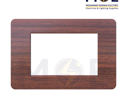 SAS Eco Hams Plastic Cover Plate Aro Topy 3module | Eco-0101-412 | بلاك بلاستيك ارو توبي