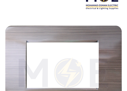 SAS Eco Hams Plastic Cover Plate Copper Gloss 3module | Eco-0101-423 | بلاك بلاستيك نحاس لميع