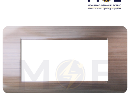 SAS Eco Hams Plastic Cover Plate Copper Gloss 4module | Eco-4 101-423 | بلاك بلاستيك نحاس لميع